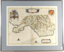 17TH CENTURY MAP OF WALES