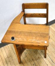 OAK DESK CIRCA 1900