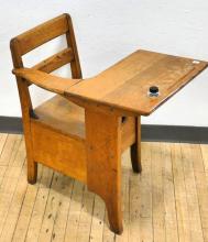 OAK DESK CIRCA 1900