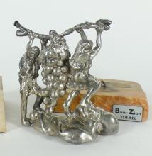 3 SILVER CABINET SCULPTURES