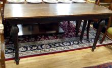 OAK SOFA/CONSOLE TABLE