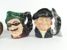 4 DOULTON CHARACTER JUGS