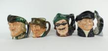 4 DOULTON CHARACTER JUGS