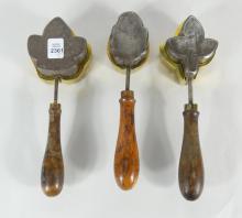 3 ANTIQUE MILLINERY PRESSES