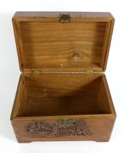 CARVED ASIAN STORAGE BOX