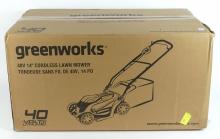 GREENWORKS LAWNMOWER