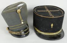 2 ANTIQUE MILITARY CAPS