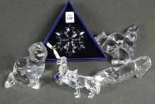 SIGNED GLASS & CRYSTAL ORNAMENTS