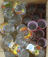 BOX LOT OF NOVELTY GLASSES AND SEALERS