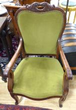 ANTIQUE MAHOGANY ARMCHAIR