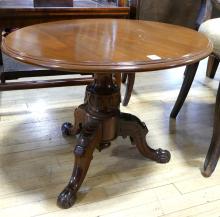 ANTIQUE LOW MAHOGANY SIDE TABLE