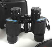 TWO PAIRS OF BINOCULARS & CAMERA