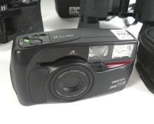 TWO PAIRS OF BINOCULARS & CAMERA