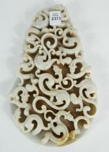 CHINESE CARVED STONE PLAQUE