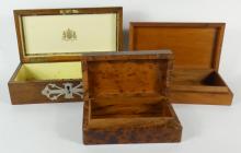 3 WOOD BOXES