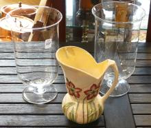TWO WATERFORD VASES AND PITCHER