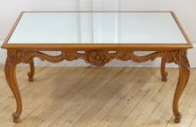 MIRRORED TOP COFFEE TABLE