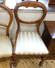 THREE VICTORIAN SIDE CHAIRS