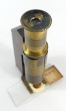 ANTIQUE BRASS MICROSCOPE