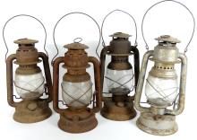 FOUR ANTIQUE LANTERNS