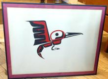 TWO FRAMED INDIGENOUS PRINTS