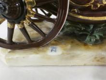 CAPODIMONTE "HORSES AND CARRIAGE" FIGURINE