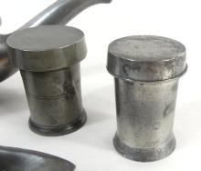 PEWTER MEDICAL ITEMS CIRCA 1860