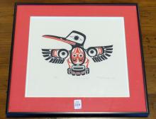 TWO FRAMED INDIGENOUS PRINTS