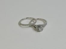 WEDDING & ENGAGEMENT RING SET