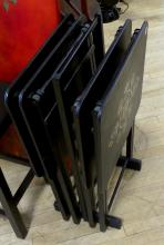 SET OF FOLDING TV TABLES