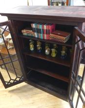 VINTAGE MAHOGANY BOOKCASE CABINET