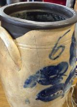 SIX-GALLON STONEWARE CROCK