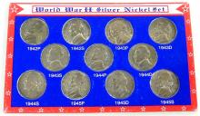 U.S. WWII SILVER NICKEL SET