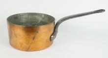 4 COPPER SAUCEPANS
