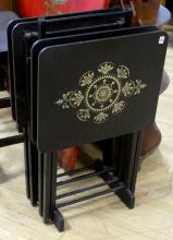 SET OF FOLDING TV TABLES