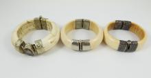 3 LARGE ANTIQUE/VINTAGE BRACELETS