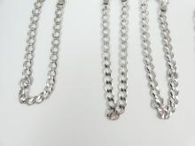 6 STERLING BRACELETS