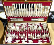 WEBBER AND HILL SILVER PLATE FLATWARE