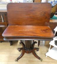 VICTORIAN FLIP-TOP GAMES TABLE