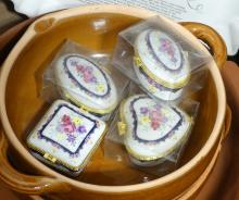 BOX LOT OF POTTERY AND PORCELAIN SERVERS