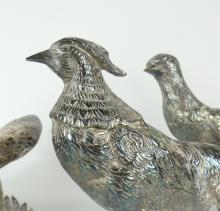 4 SILVERPLATED SCULPTURES