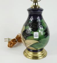 RARE MOORCROFT TABLE LAMP