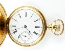 GOLD OMEGA POCKET WATCH