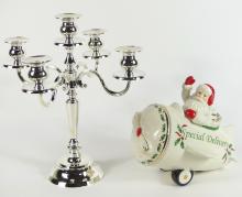 CANDELABRUM & COOKIE JAR