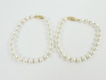 PAIR PEARL BRACELETS