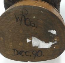 TWO WOOD CARVINGS