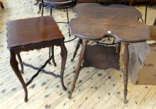 PARLOUR TABLE AND PLANT STAND