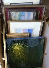 BOX LOT OF ARTWORK