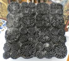 FOUR PATTERN PRESSES AND TRIVET