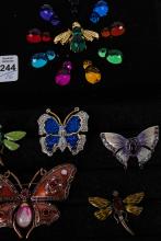 SIXTEEN "INSECT" FASHION BROOCHES